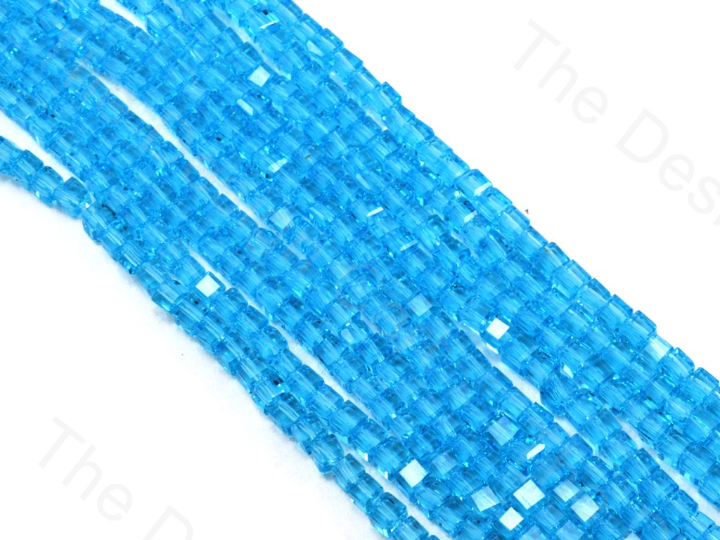 Find your Aqua / Light Blue Transparent Cubic Crystal Beads Discount